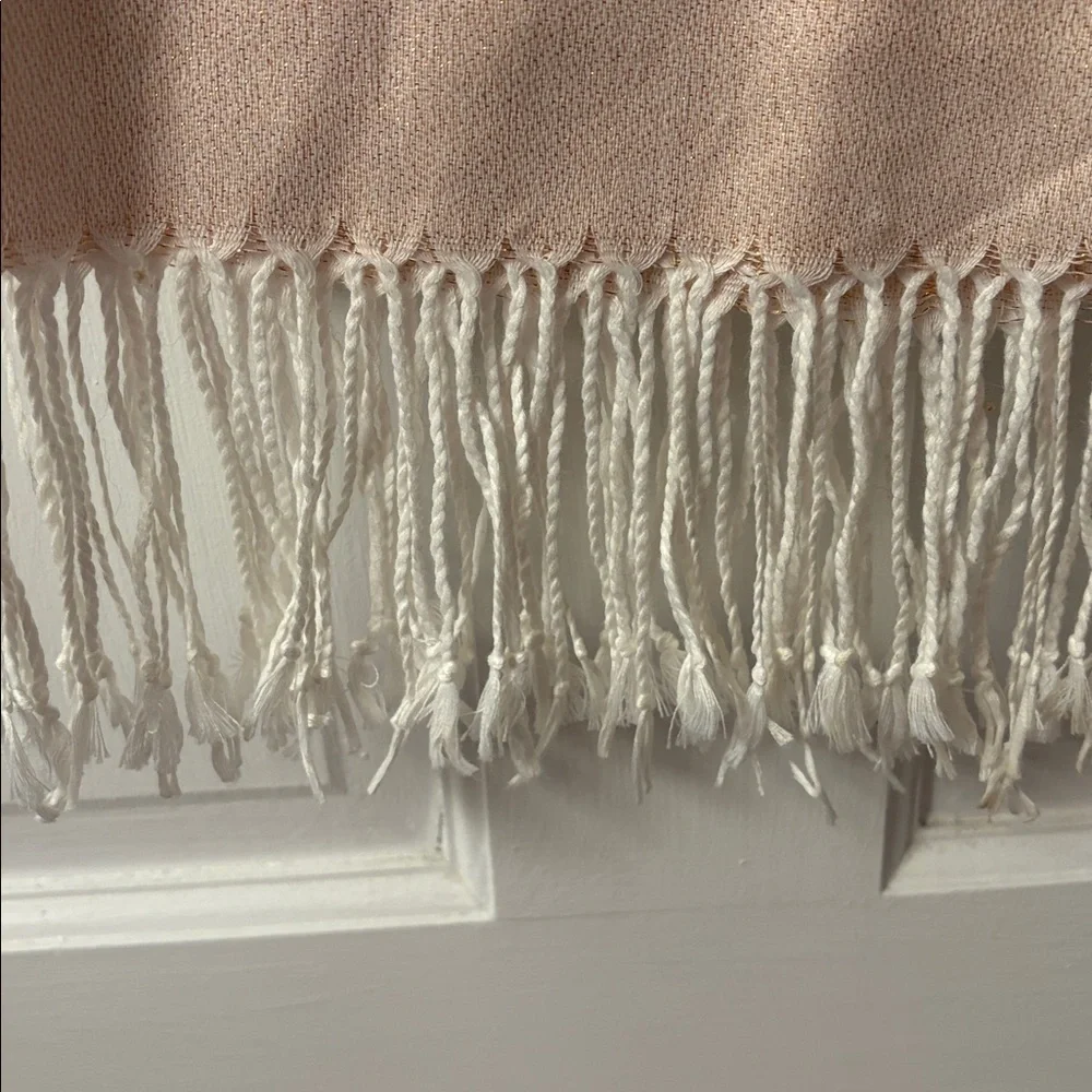 White House Black Market peach‎ & copper Scarf NWT - Picture 5 of 8